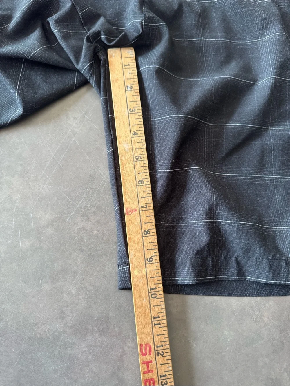Men's Black Swim Shorts - Classic Plaid